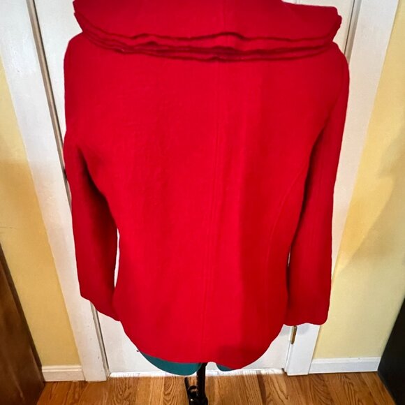 Carson 100% Wool Jacket w/ Ruffled Color NWT - Picture 3 of 6